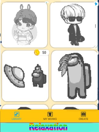 PixelRelax Color by Number Image