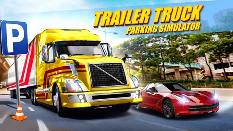 Trailer Truck Parking with Real City Traffic Car Driving Sim Image