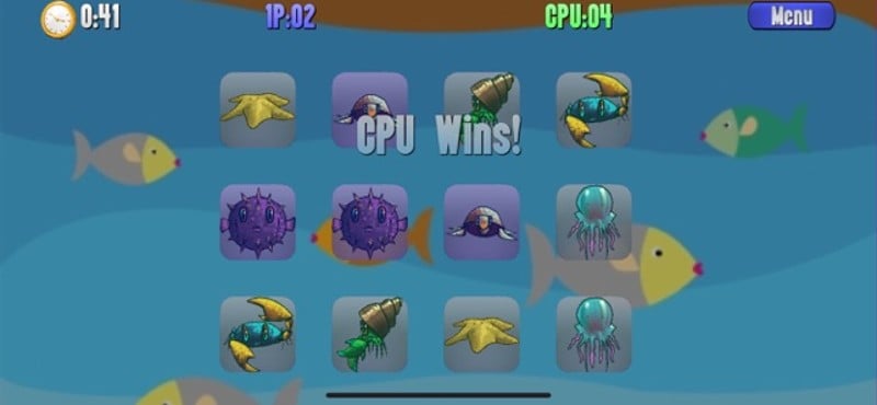 Aquarium Pairs - Fun mind game screenshot