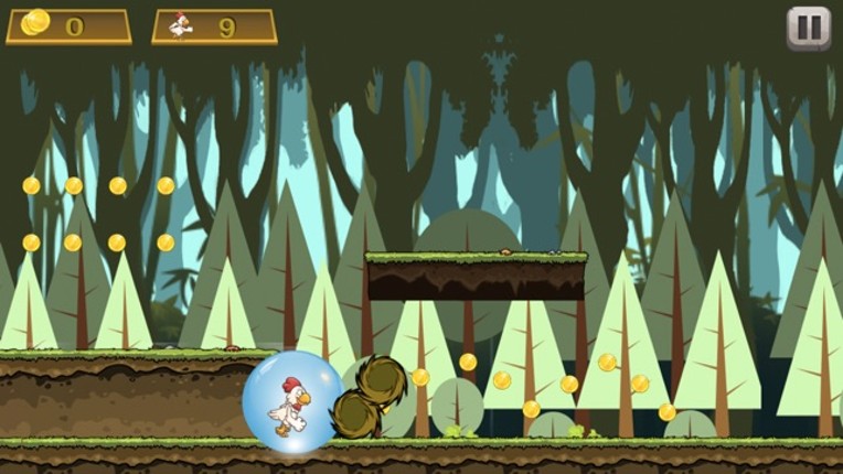 Brave Chicken Run - The Hero Runner To Grab Golds Game screenshot
