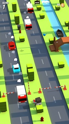 Crossy Barrier Dash - Reckless Road Rush Block 3 Free Edition screenshot