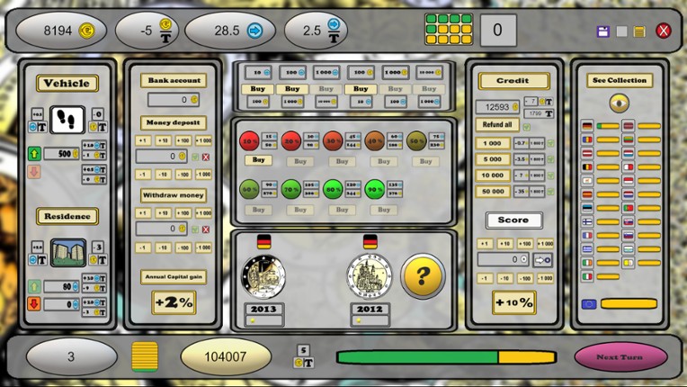 Euro NumismatCy! Coin Collector screenshot