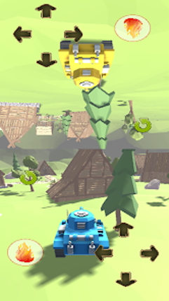 TWO PLAYER TANK WARS GAME 3D - screenshot