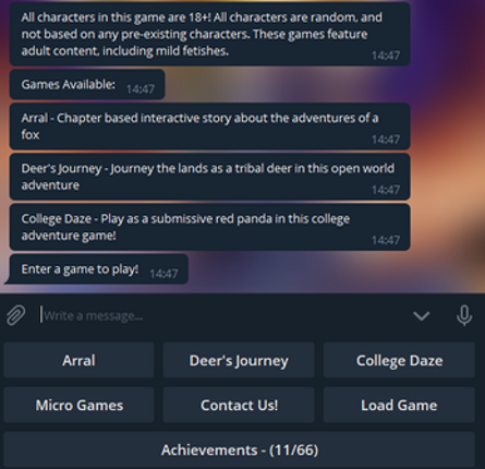 Furry Text Adventure Games Image