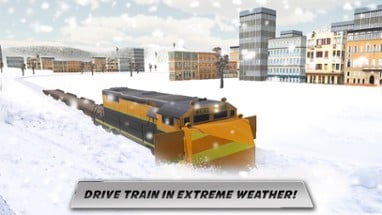 Snow Plow Rescue Train Driving 3D Simulator Image