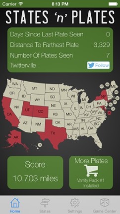 States And Plates, The License Plate Game Image