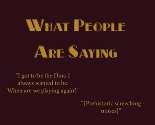 We are all dinos at the dino show Image