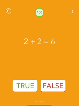 1s Speed Math screenshot
