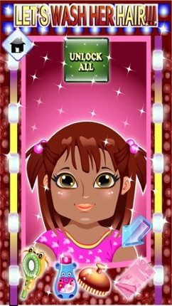 Baby Hair Saloon Makeover - cut, color, wash & create fun different hairstyles for princess free screenshot