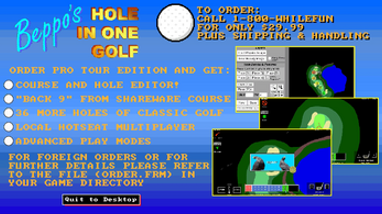 Beppo's Hole in One Golf screenshot
