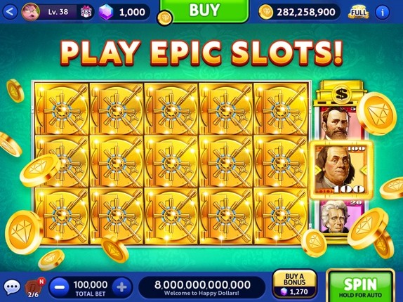 Cash Billionaire casino games screenshot
