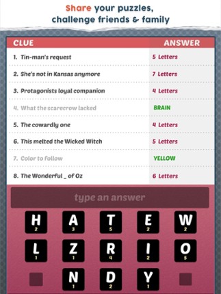 Clue Word [Free] screenshot