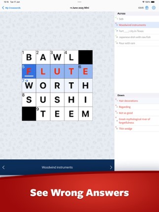 Crossword+ screenshot