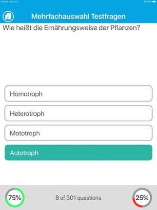 Das Biologie Quiz screenshot