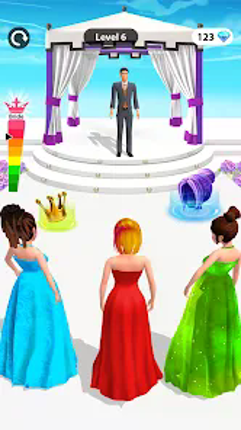 Bride Race: Makeup, Dress up screenshot