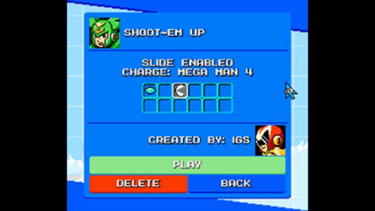 Mega Man Maker-Shoot'Em Up fase screenshot