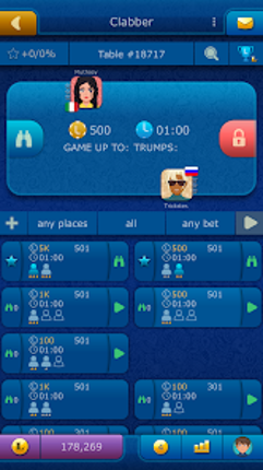 Clabber LiveGames online screenshot