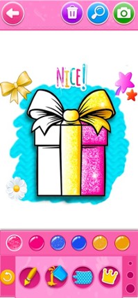 Glitter beauty coloring book Image