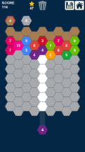 Hexa Attack Puzzle: Shoot n Merge Numbers Image