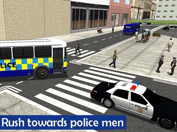 Police City Bus Staff Duty Simulator 2016 3D - London Anicent City Police Department Pick &amp; Drop Image
