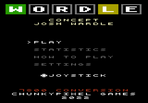 Wordle screenshot