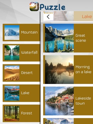 World Landscape Puzzles screenshot