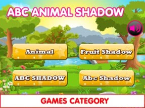 ABC Matching Shadow &amp; Animals Image