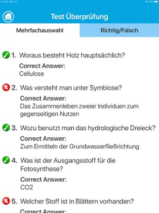 Das Biologie Quiz screenshot