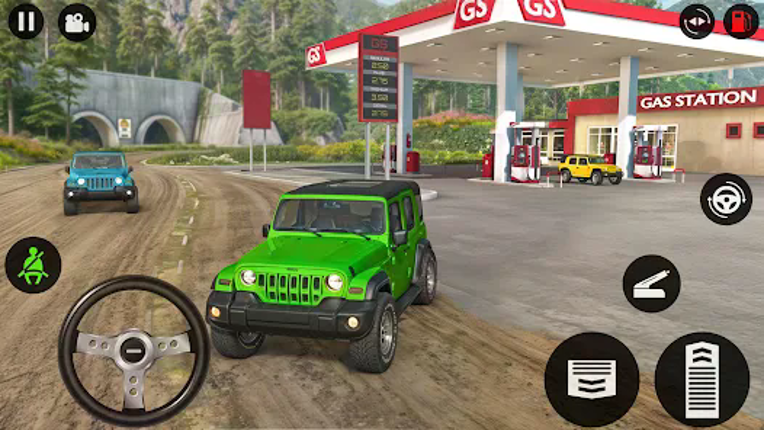 Offroad Jeep Driving 3D Image