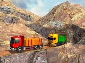 Gold Transporter Truck Drive Image