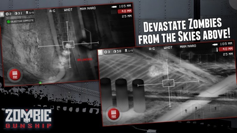 Zombie Gunship: Gun Down Zombies screenshot