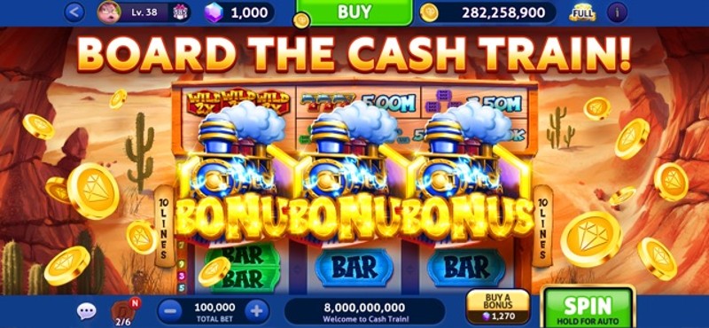Cash Billionaire casino games screenshot