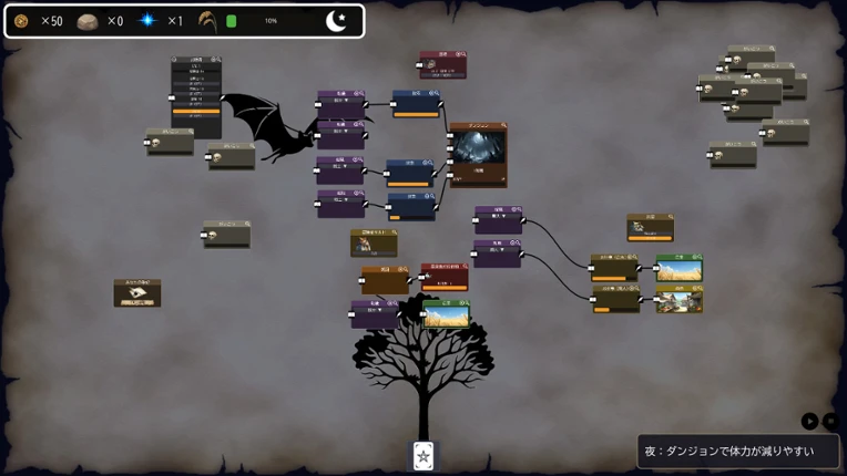 NodeFantasy - A Path-Connecting Management RPG screenshot
