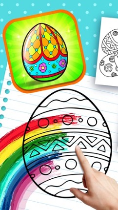 Painting Easter Eggs Coloring Book For Children HD screenshot