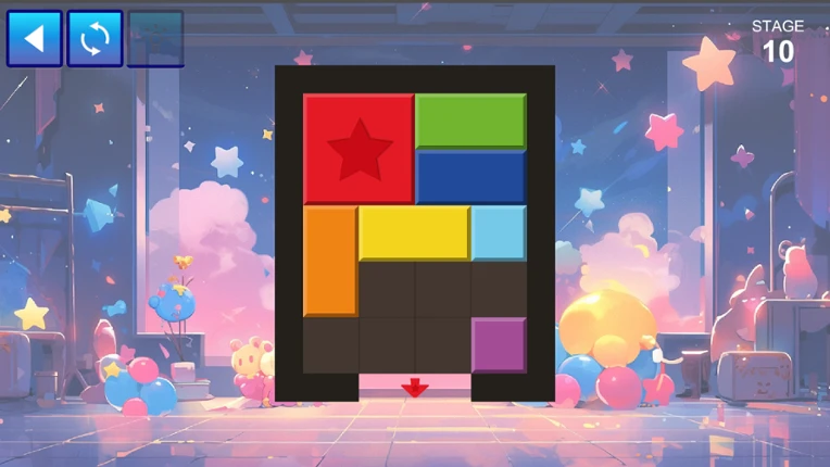 SLIDE BLOCKS ～ブロックをゴールに運ぼう！～ Image