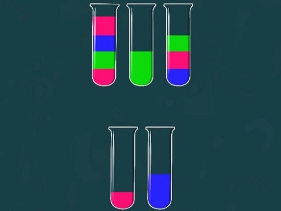Water Sorting Color in the bottle Image