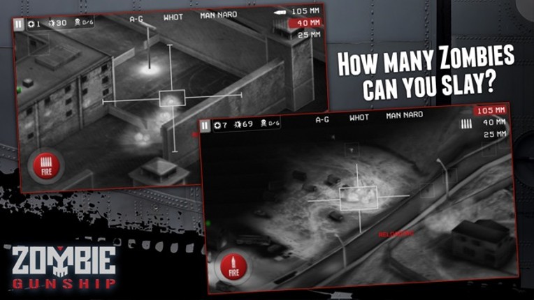 Zombie Gunship: Gun Down Zombies screenshot