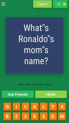 Cristiano Ronaldo life Quiz screenshot