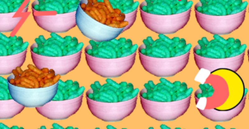 Eat cheesy puffs screenshot