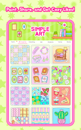 Simple Art: Coloring Book ASMR screenshot