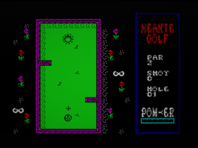 Meanie Golf (48k ZX Spectrum homebrew) Image