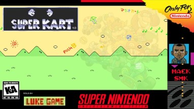 Super Invisible Kart - Super Mario Kart Romhack Image