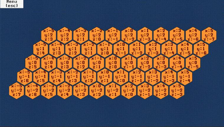 Hexagonal Board - Unity screenshot