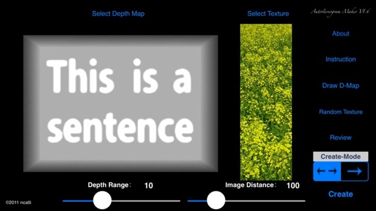 Autostereogram-Maker screenshot