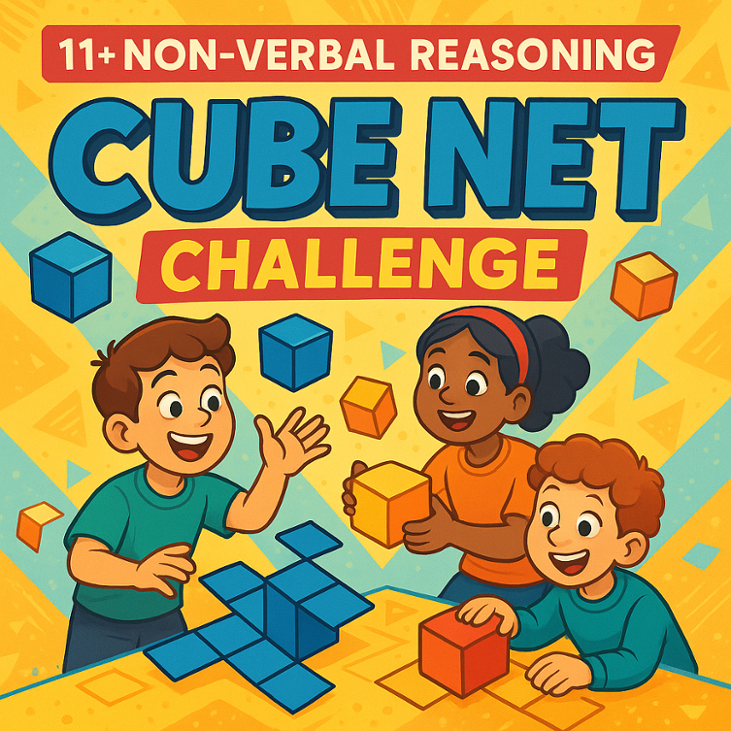 Games like 11+ Practice. Cube Net Game.