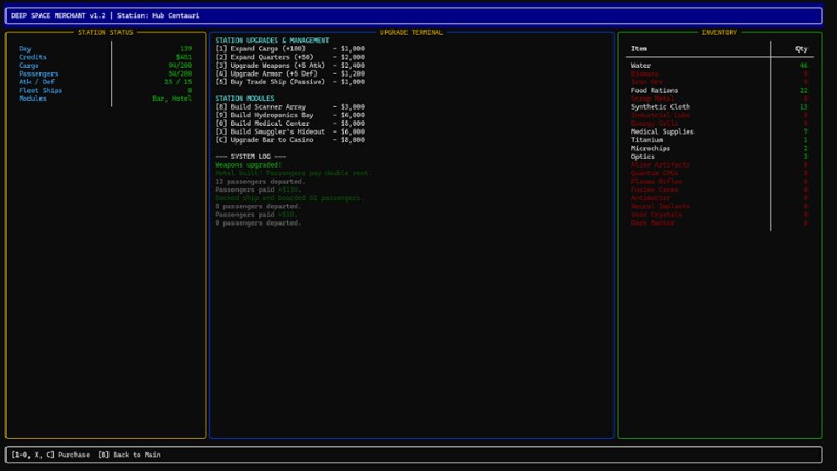 Deep Space Merchant screenshot