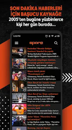 Sporx - Spor Haber, Canlı Skor screenshot