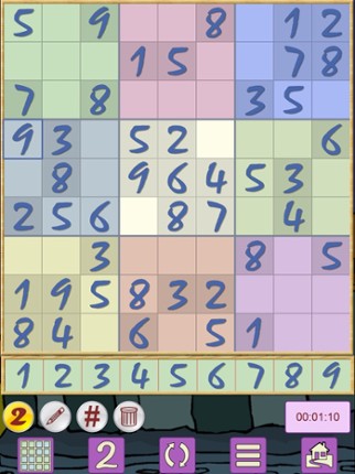 Sudoku V+, soduko puzzle game screenshot