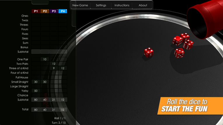 Yatzy screenshot
