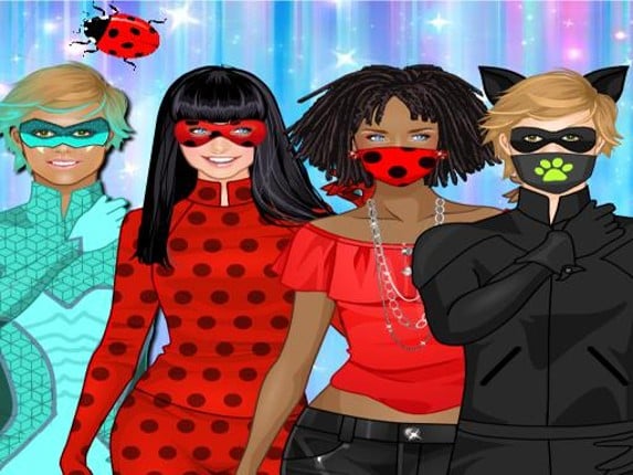 Cute dress up for a ladybug Game Cover